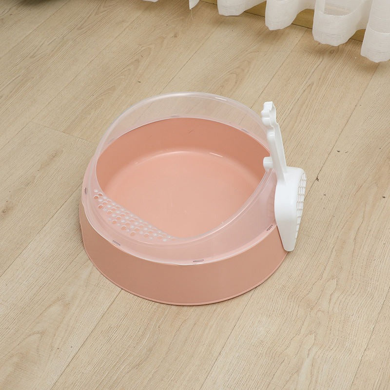 EasyClean Semi-Enclosed Cat Box with Scoop GidgetBox