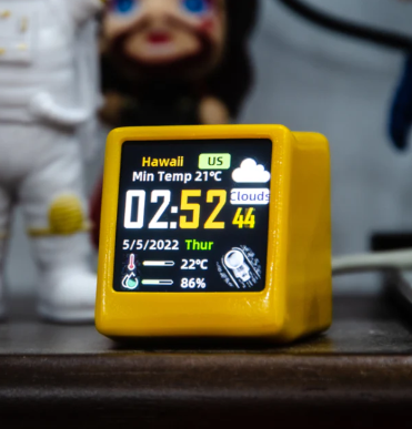 Smart Desk Weather Clock GidgetBox