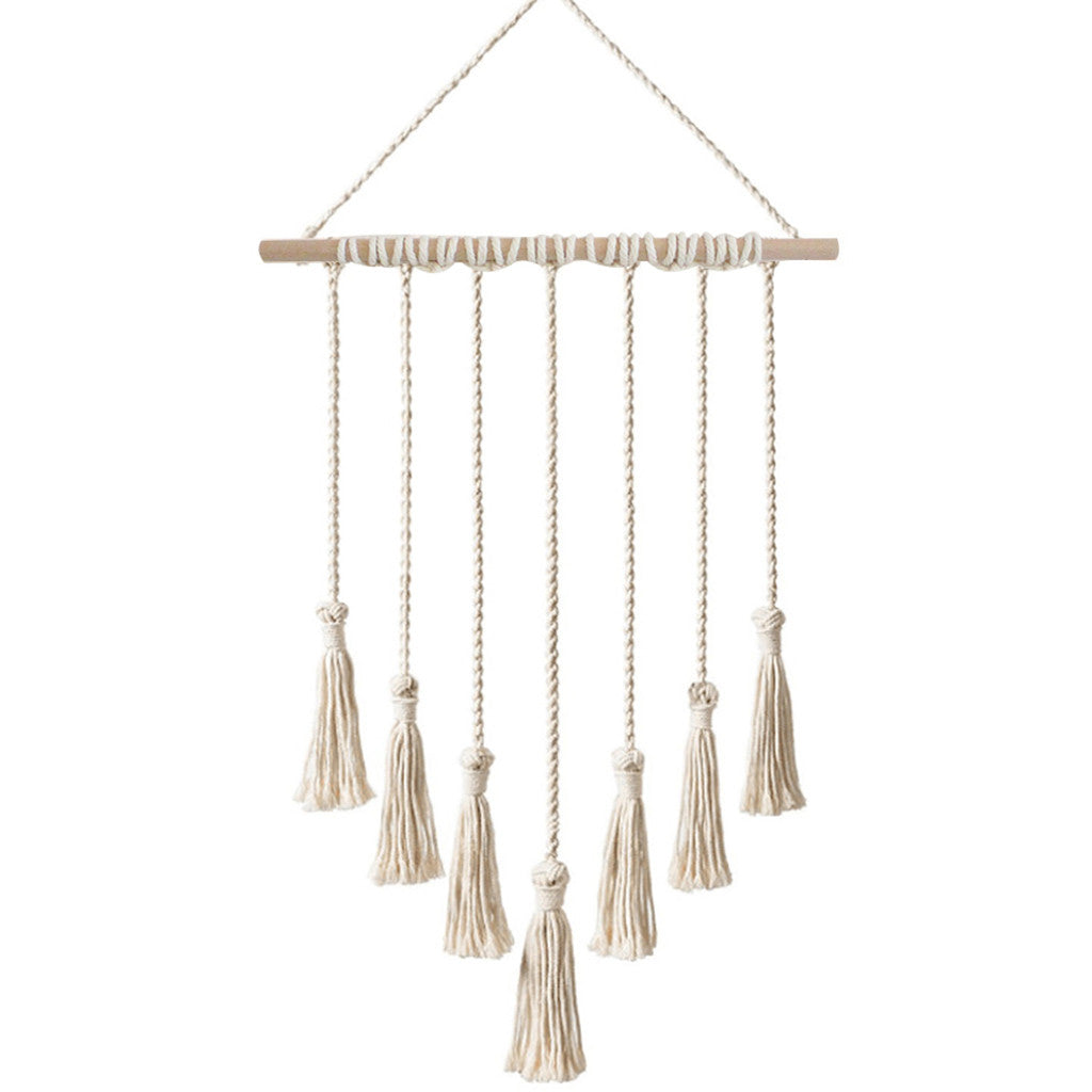 Chic Woven Wall Tapestry with Clips GidgetBox