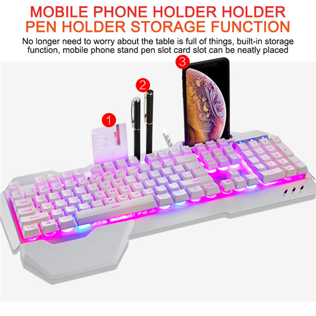 RGB-Lit Ergo Gaming Keyboard GidgetBox
