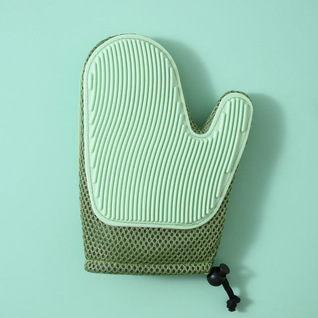 Silicone Pet Grooming Gloves GidgetBox