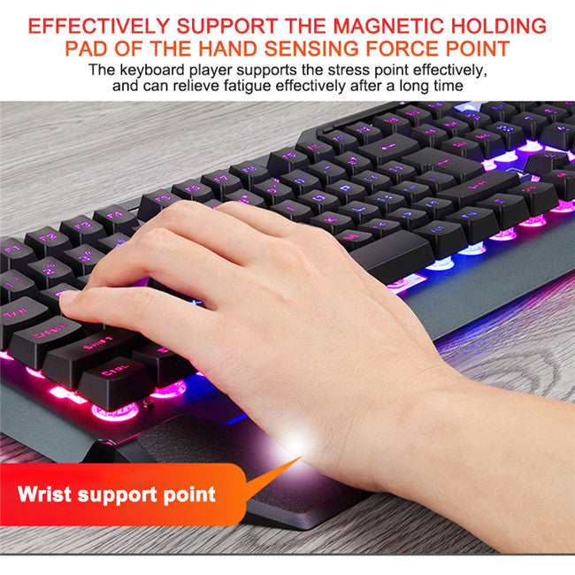 RGB-Lit Ergo Gaming Keyboard GidgetBox