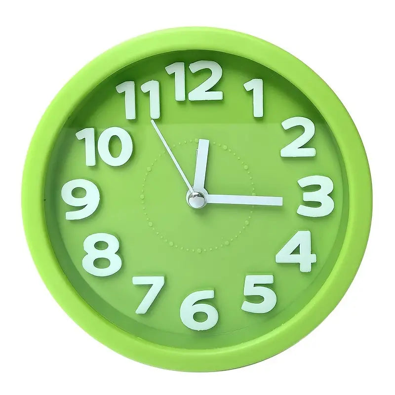 Silent 3D Round Quartz Clock GidgetBox