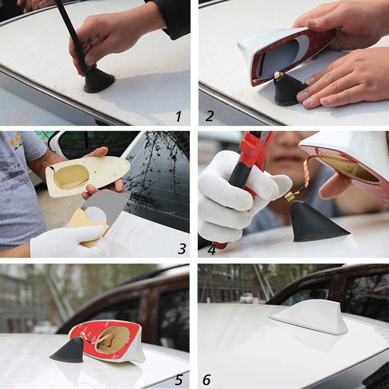 Shark Fin Car Antenna with Enhanced Signal GidgetBox