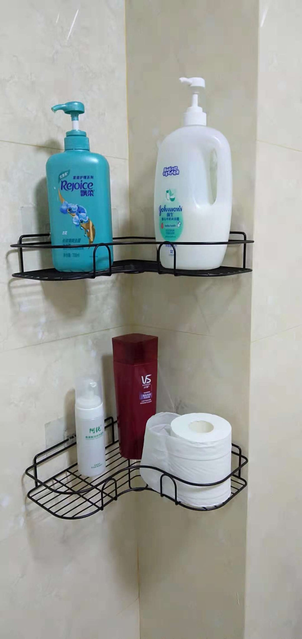Triangular No-Drill Corner Rack GidgetBox
