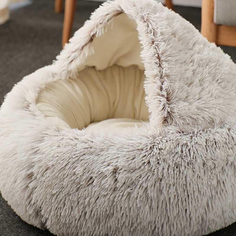 Cozy Plush Cat Lounger GidgetBox