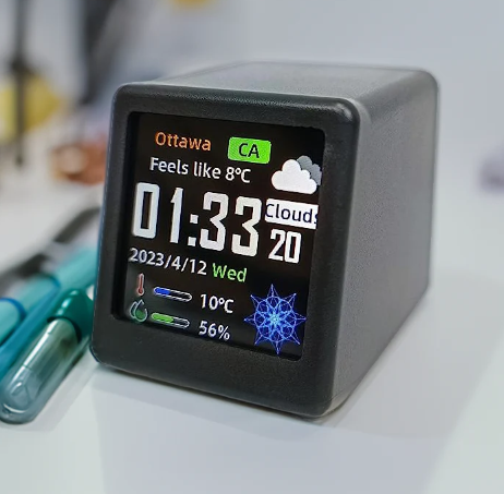 Smart Desk Weather Clock GidgetBox