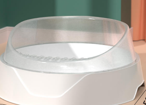 EasyClean Semi-Enclosed Cat Box with Scoop GidgetBox