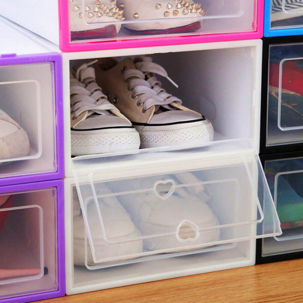 Clear Stackable Men's Shoe Organizer GidgetBox