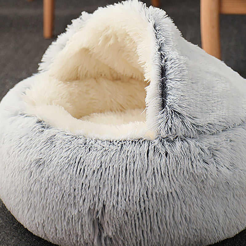 Cozy Plush Cat Lounger GidgetBox