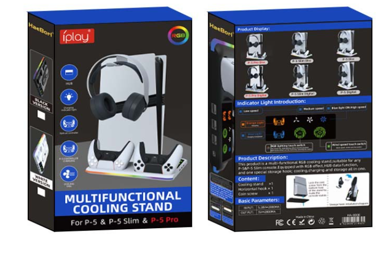 PS5 RGB Dual Charging Station GidgetBox
