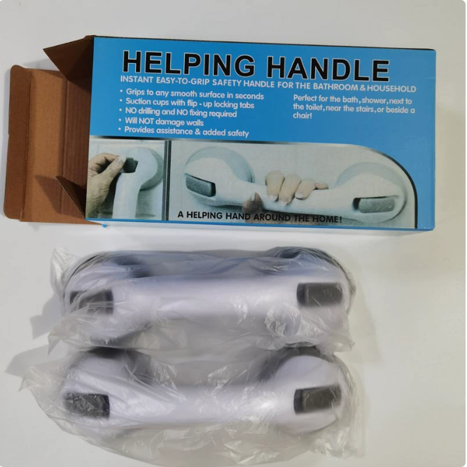 Vacuum Suction Bathroom Grab Bar GidgetBox