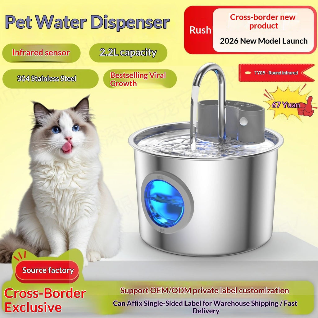 HydroPaws Stainless Steel Fountain GidgetBox