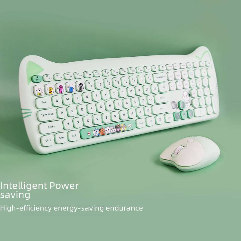 Chic Punk Wireless Keyboard & Mouse GidgetBox