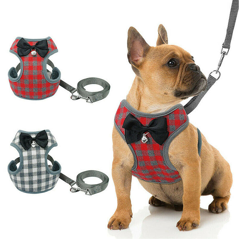 Chic Checkered Pet Harness Set GidgetBox