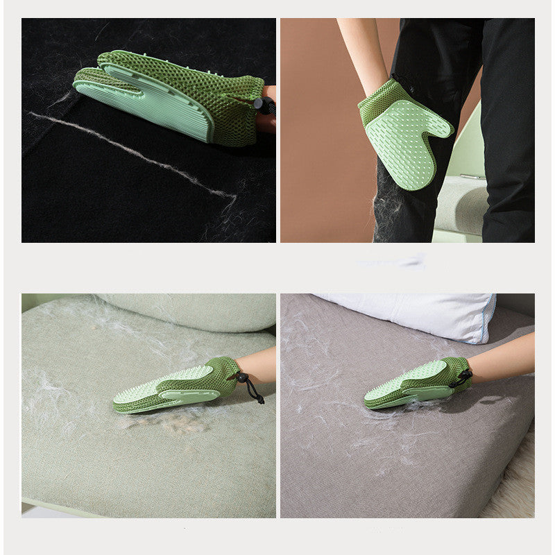 Silicone Pet Grooming Gloves GidgetBox
