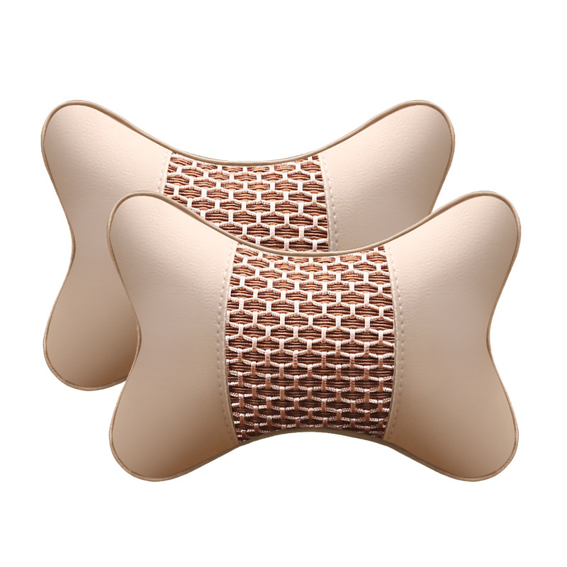 Luxury Leather Car Head Pillow GidgetBox