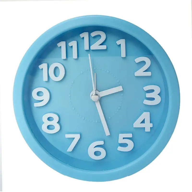 Silent 3D Round Quartz Clock GidgetBox