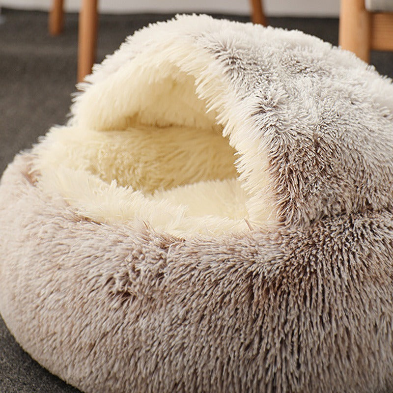 Cozy Plush Cat Lounger GidgetBox