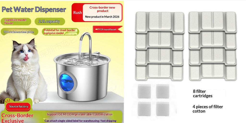 HydroPaws Stainless Steel Fountain GidgetBox