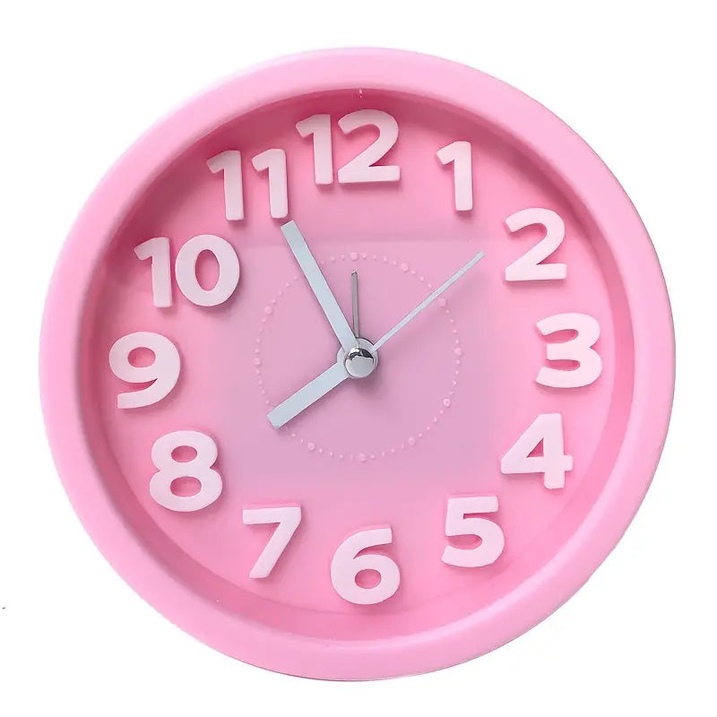 Silent 3D Round Quartz Clock GidgetBox