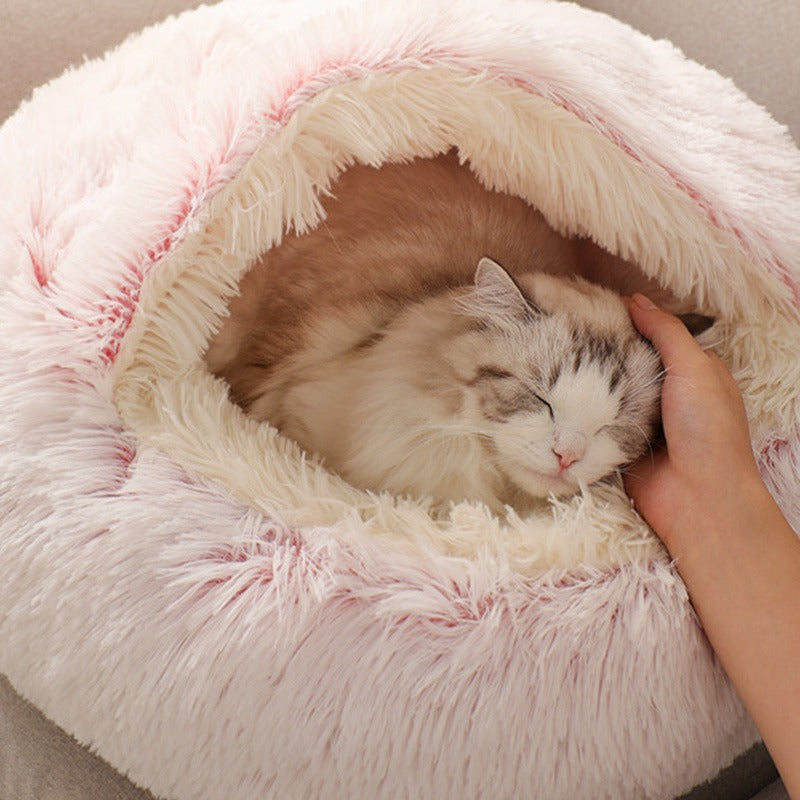 Cozy Plush Cat Lounger GidgetBox