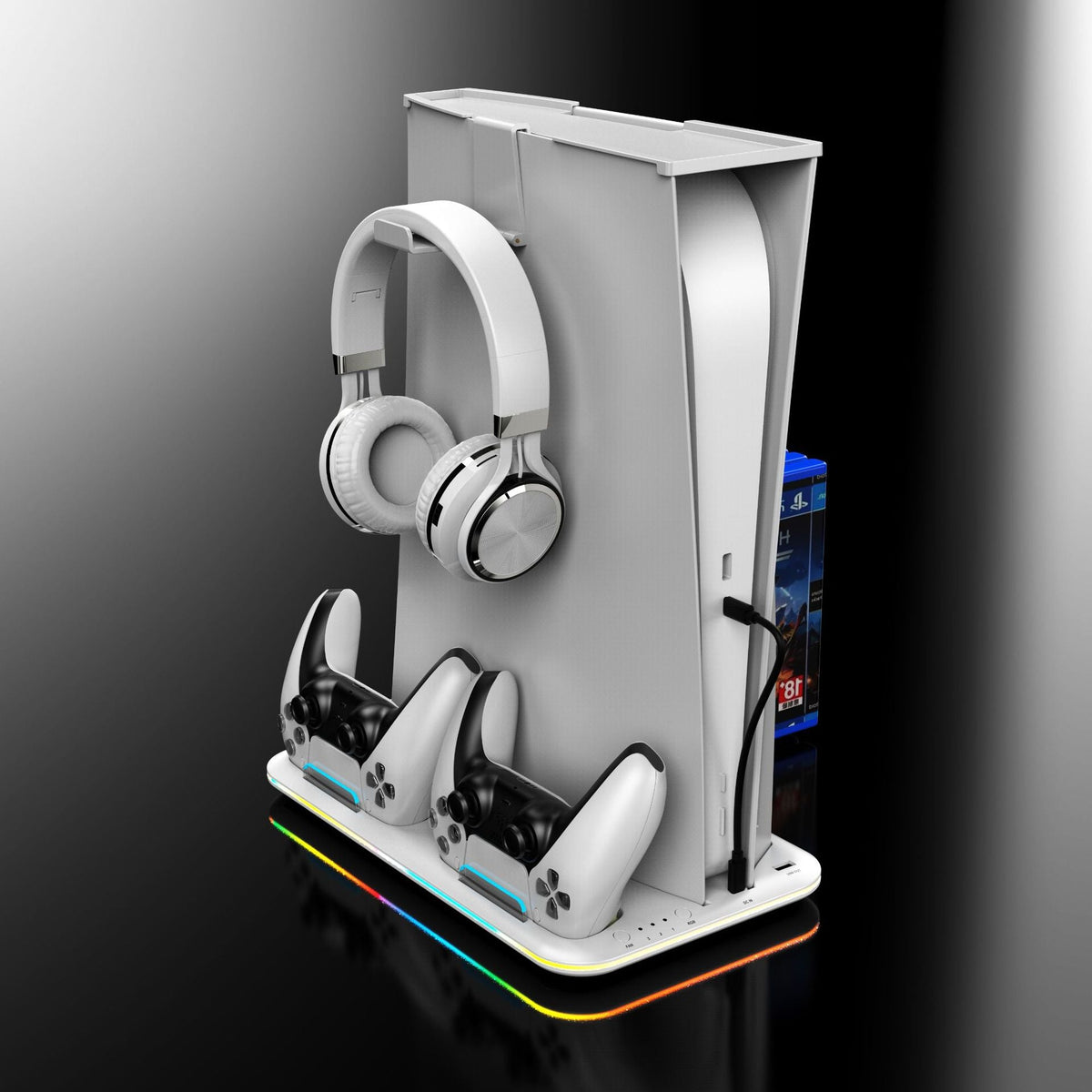 PS5 RGB Dual Charging Station GidgetBox