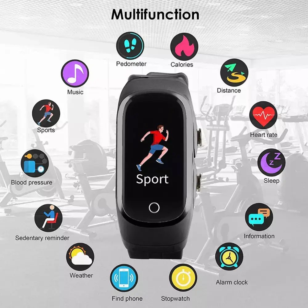 DualFit Smart Watch & Earbuds GidgetBox