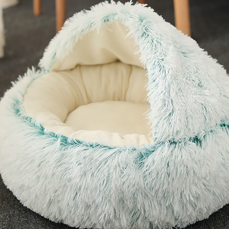 Cozy Plush Cat Lounger GidgetBox