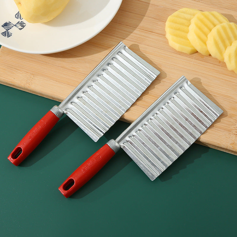 Versatile Stainless Wavy Veggie Knife GidgetBox
