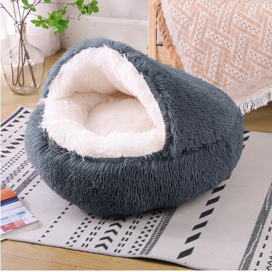 Cozy Plush Cat Lounger GidgetBox