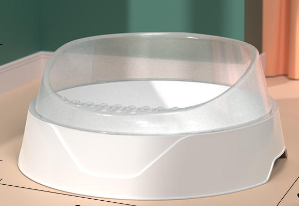 EasyClean Semi-Enclosed Cat Box with Scoop GidgetBox
