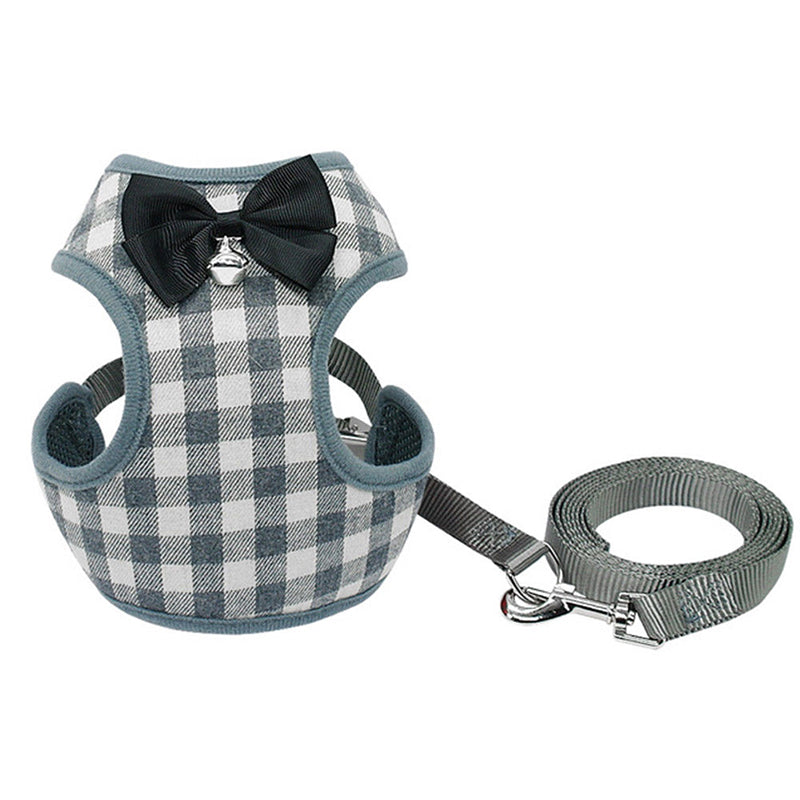 Chic Checkered Pet Harness Set GidgetBox
