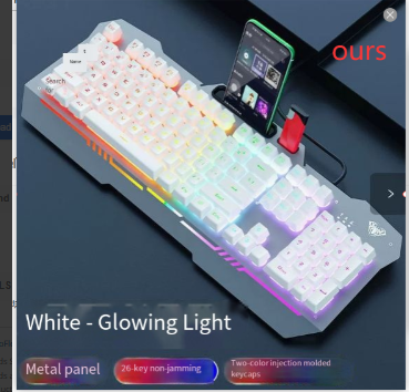 RGB-Lit Ergo Gaming Keyboard GidgetBox