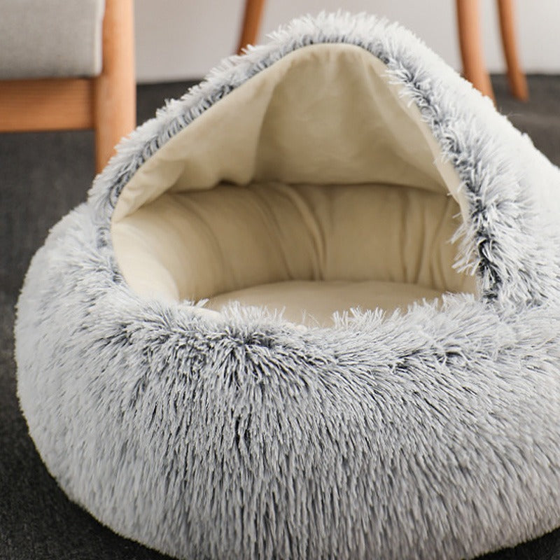 Cozy Plush Cat Lounger GidgetBox