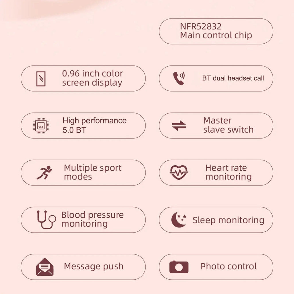 DualFit Smart Watch & Earbuds GidgetBox