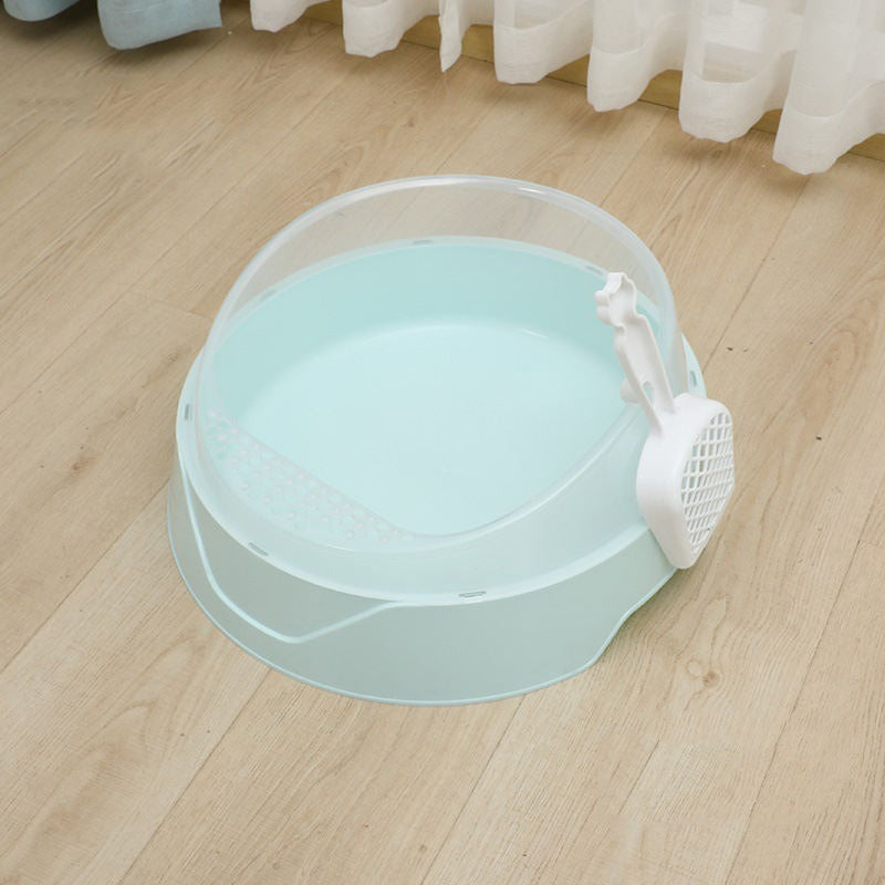 EasyClean Semi-Enclosed Cat Box with Scoop GidgetBox