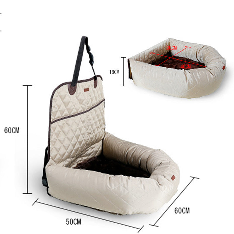 Deluxe Pet Car Seat with Comfort Cushion GidgetBox