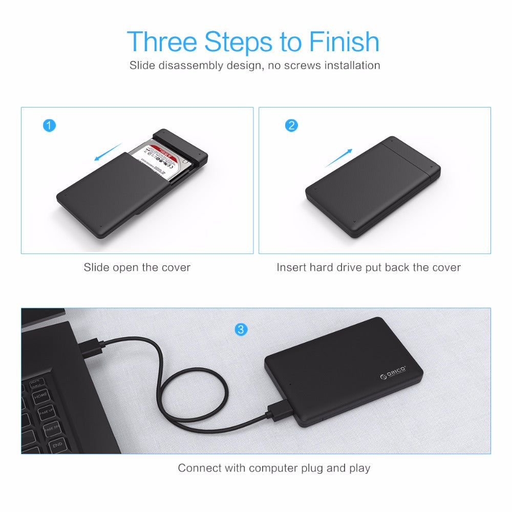 ORICO 2.5" SATA SSD Drive Case GidgetBox