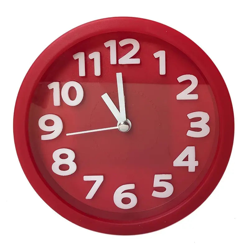 Silent 3D Round Quartz Clock GidgetBox