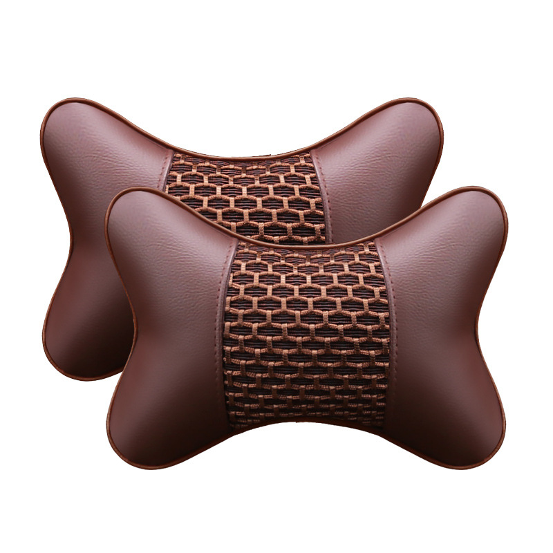 Luxury Leather Car Head Pillow GidgetBox