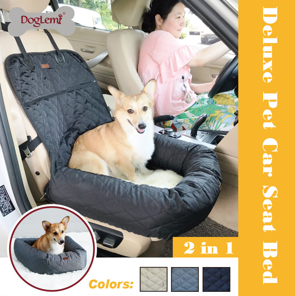 Deluxe Pet Car Seat with Comfort Cushion GidgetBox