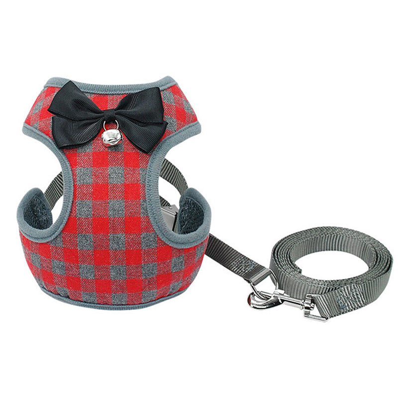Chic Checkered Pet Harness Set GidgetBox