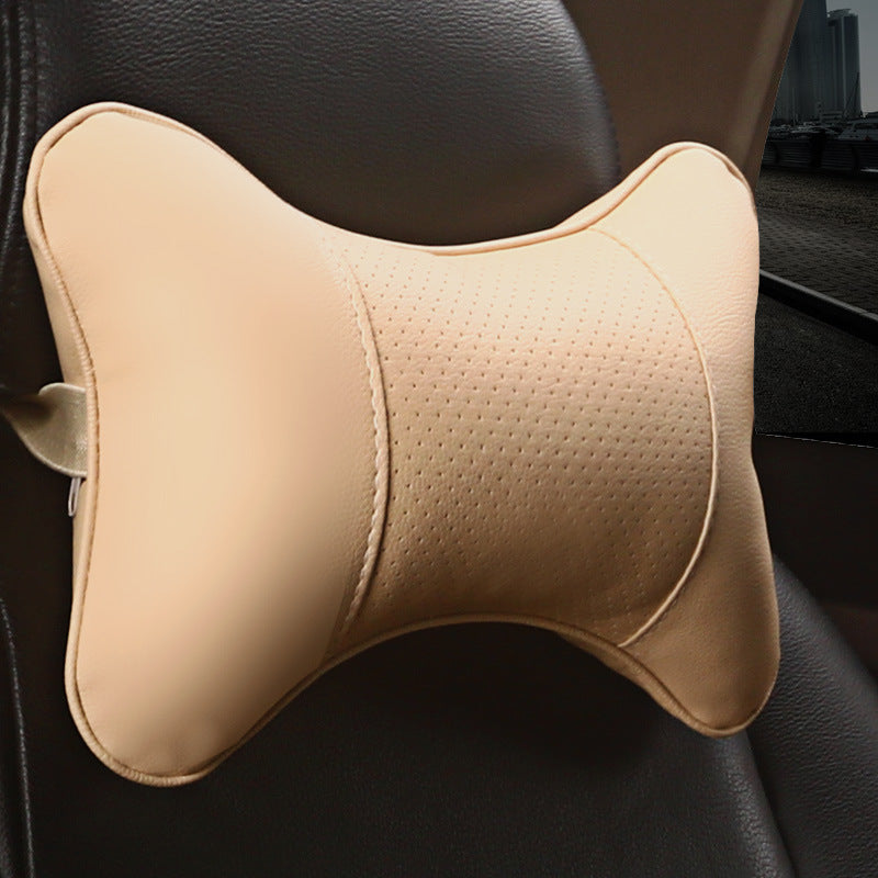 Luxury Leather Car Head Pillow GidgetBox